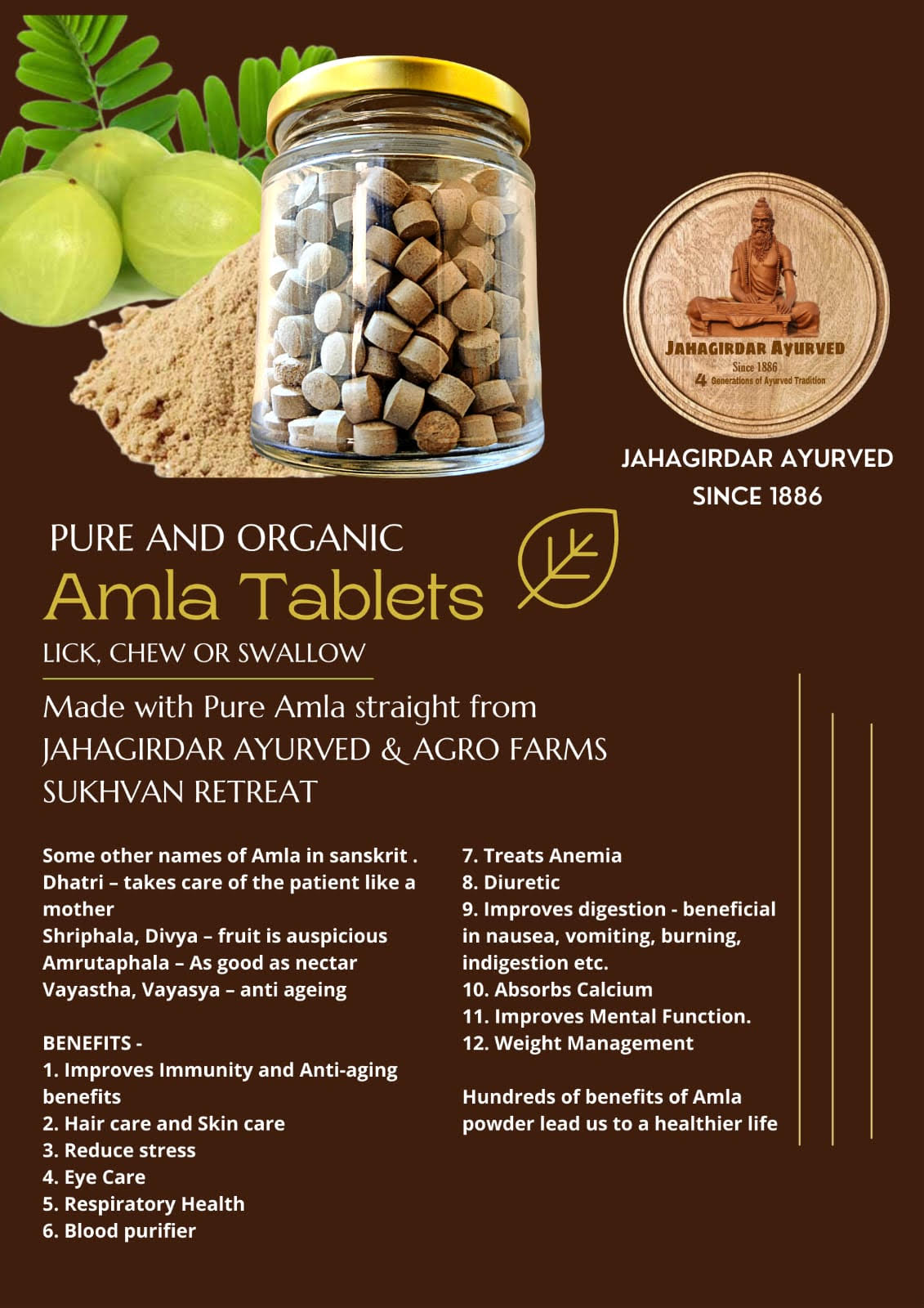 Pure Amla Tablets 100% Organic