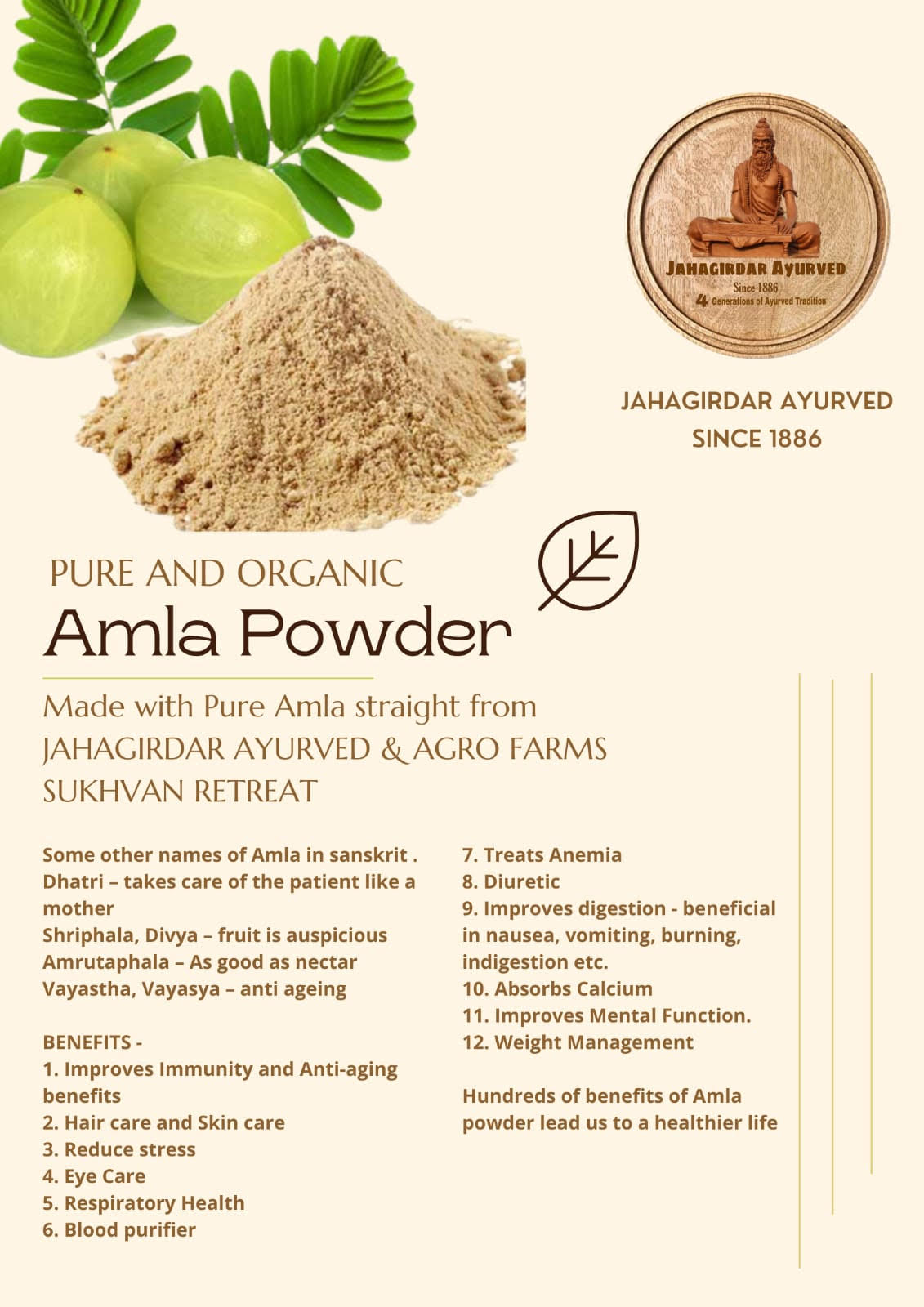 pure Amla Powder Organic 100%